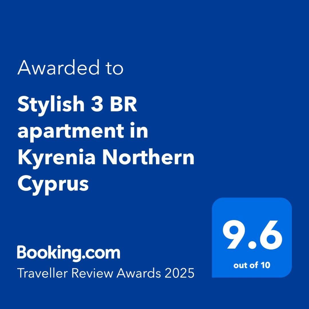 Stylish 3 Bedroom Apartment In Kyrenia  Bagian luar foto
